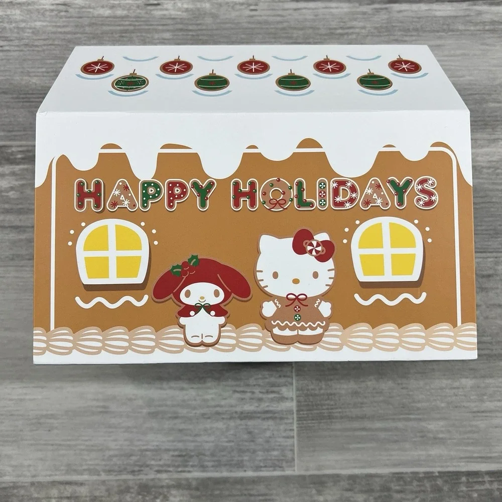 Sanrio Hello Kitty Christmas Gingerbread House‎ Nogginz Face Pillow Plush, NWT